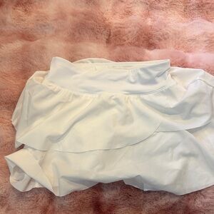 DSG White Tiered Ruffle Skort